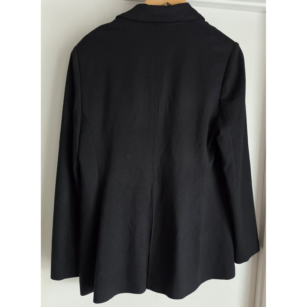 Chico's Women's Blazer Size 1 Black Long Sleeve Rayon Blend Classic Jacket - Picture 2 of 5